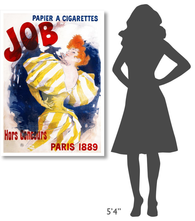 "Job / Papier ï¿½ Cigarettes" Digital Paper Print by Jules Cheret, 33"x46"
