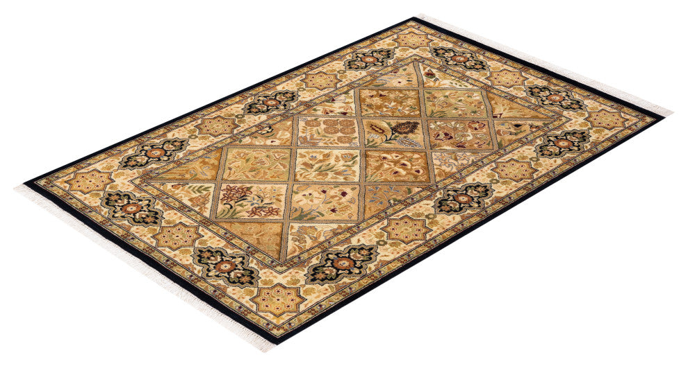 Mogul, One-of-a-Kind Hand-Knotted Area Rug Brown, 2'8"x4'2"