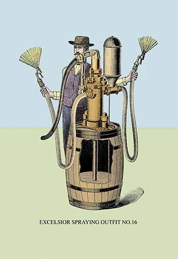 Excelsior Spraying Outfit No. 16- Fine Art Giclee Print 24" x 36"