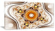Fractal Circles and Wavy Curves, Abstract Canvas Art Print, 32x16