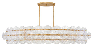Fredrick Ramond Rene Chandelier, Distressed Brass, Extra Large