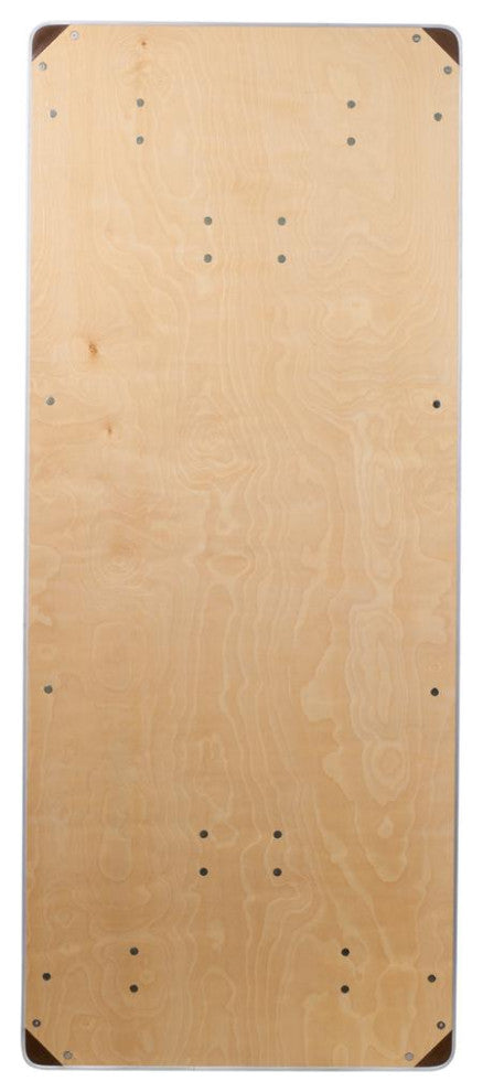 6-Foot HEAVY DUTY Birchwood Folding Banquet Table