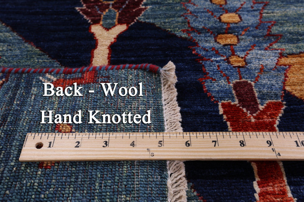 9' 0" X 12' 2" Tribal Persian Gabbeh Hand Knotted Wool Rug - Q12638