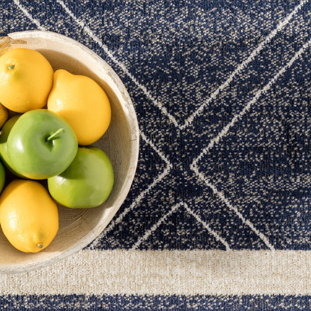 Nuloom Roberge Coastal Indoor/Outdoor Coastal Area Rug, Navy 2'x3'