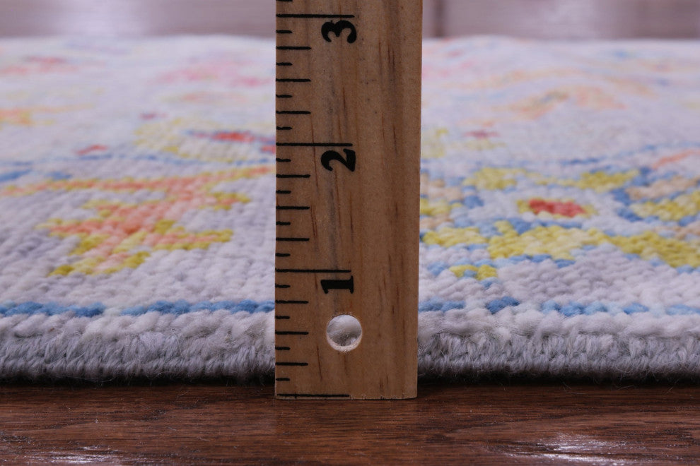 2' 8" X 9' 2" Runner Turkish Oushak Hand Knotted Wool Rug - Q16126