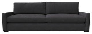 Nativa Interiors Revolution 95" Sofa, Charcoal, Depth: Classic