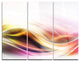 "Elegant Light Color Pattern" Digital Metal Wall Art, 3 Panels, 36"x28"