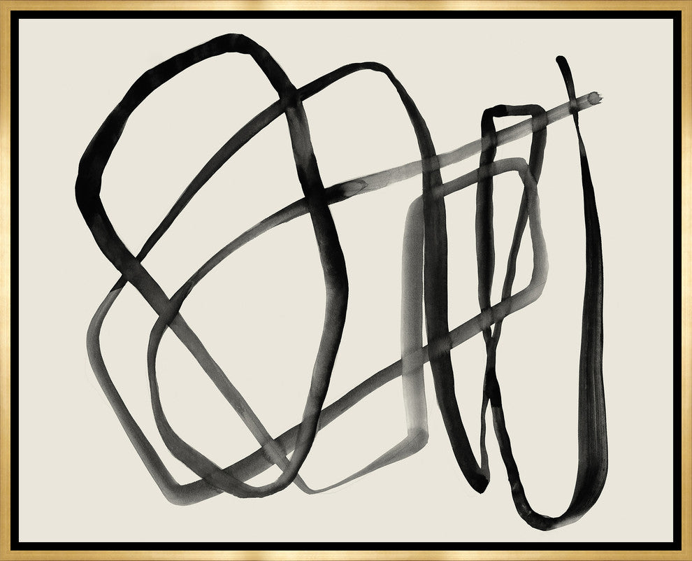 Motion in Lines I, 39.25"x31.25", Gold Leaf Gallery Float
