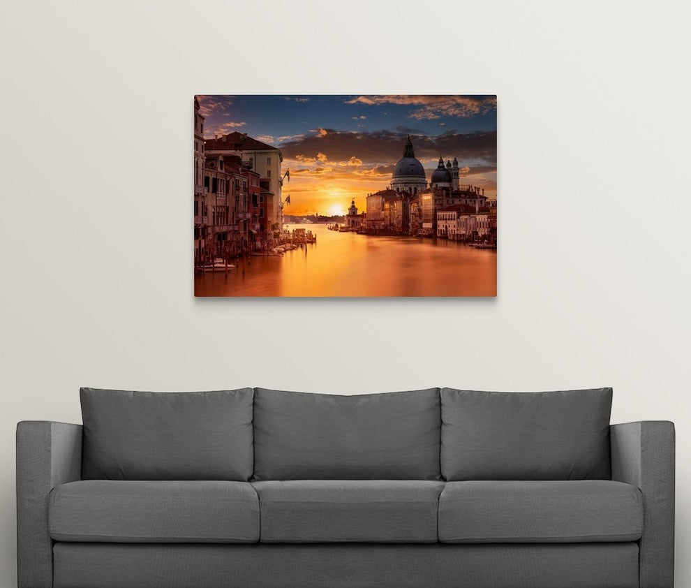 "Venice" Wrapped Canvas Art Print, 48"x32"x1.5"