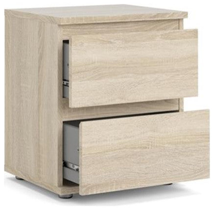 Tvilum Aurora 2 Drawer Nightstand in Oak Structure