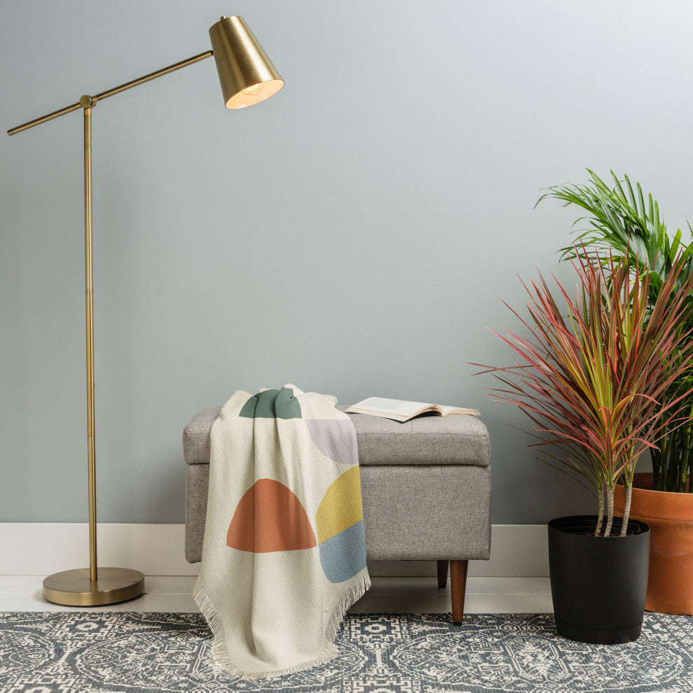 Alisa Galitsyna Pastel Geometric Shapes 2 Throw Blanket