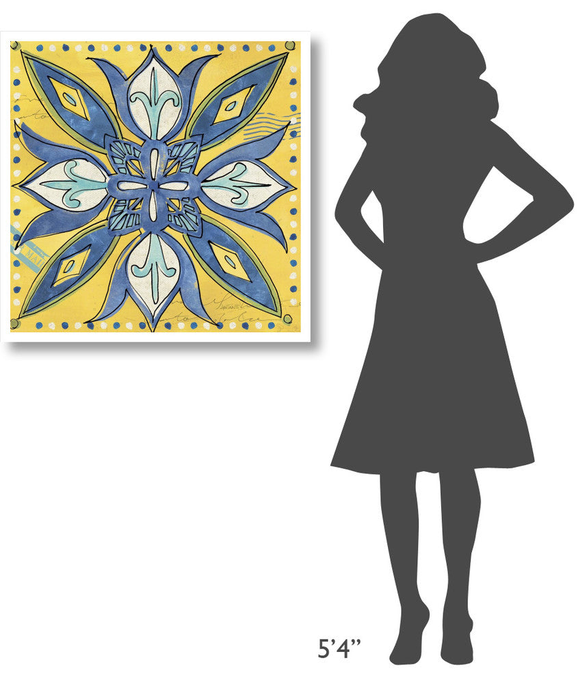 "Tuscan Sun Tile II Color" Digital Paper Print by Anne Tavoletti, 32"x32"