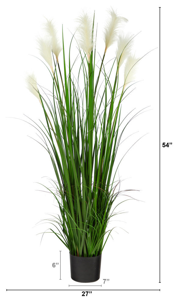 4.5 ft. Plume Grass Artificial Plant
