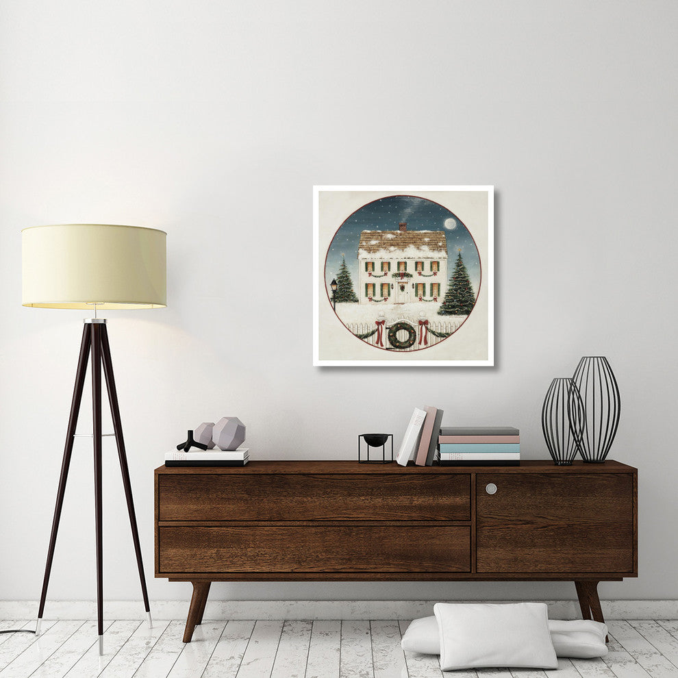 "Merry Lil House" Digital Paper Print by David Carter Brown, 32"x32"