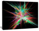 Green Red Spectrum of Light, Abstract Canvas Art Print, 20x12