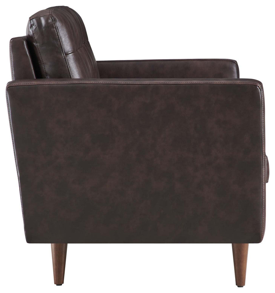Exalt Tufted Vegan Leather Loveseat