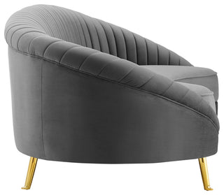 Camber Channel Tufted Performance Velvet Sofa