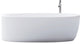 Mood Bathtub 70x32x23 FS WHITE, Glossy, Satin Brass Overflow