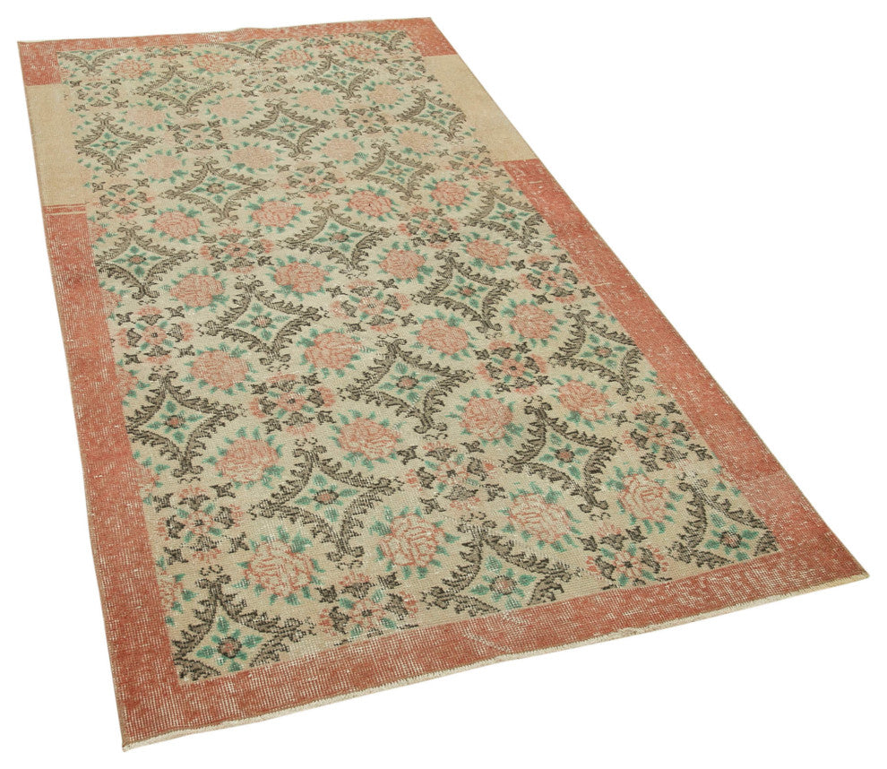 Rug N Carpet - Handwoven Turkish 3' 6" x 6' 7" Over-dyed Small Area Rug