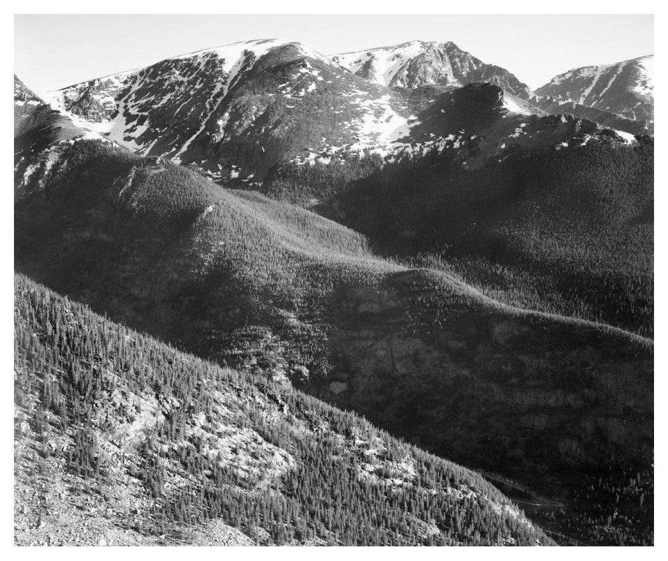 "Hills and mountains, Rocky Mountain, 1941-1942" Paper Art, 24"x20"