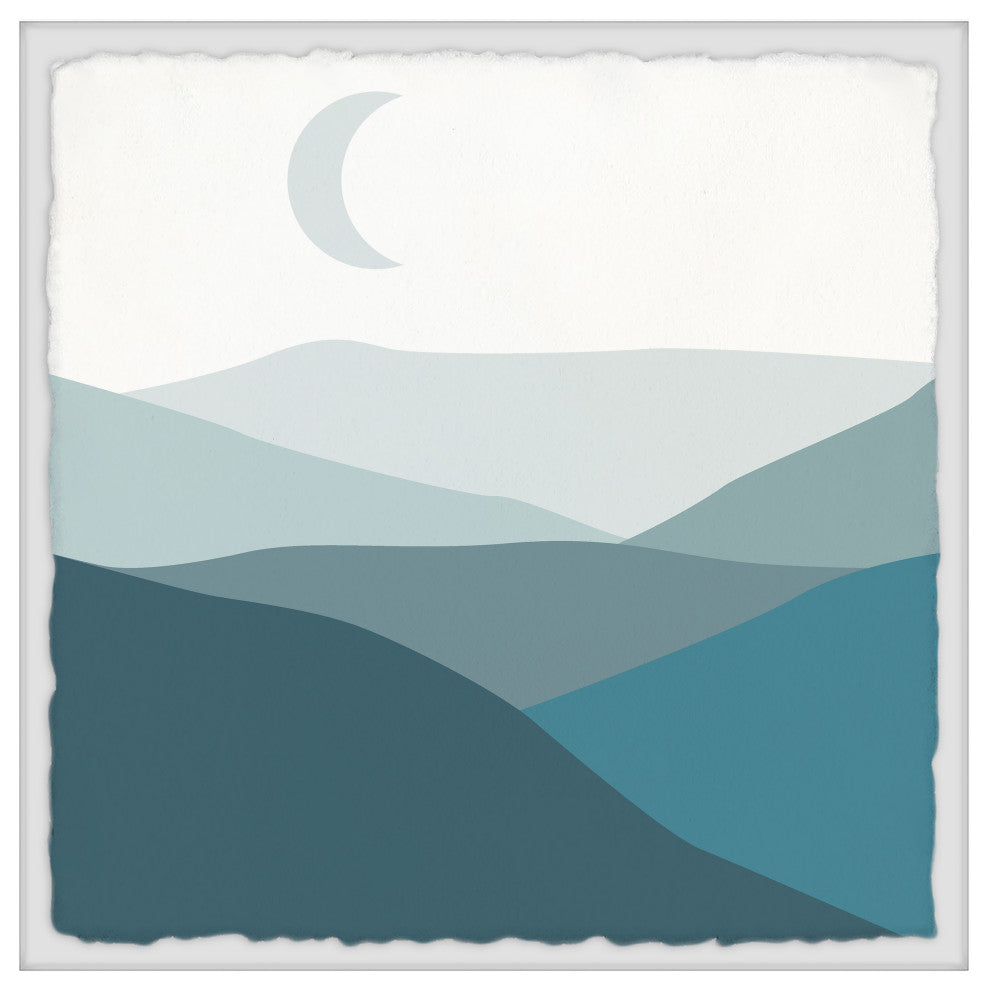 "Mystic Mountains" Framed Painting Print, 32x32