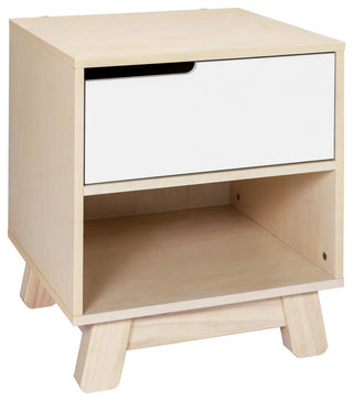 Hudson Nightstand With USB Port, White Washed Natural