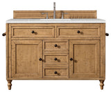 Copper Cove 48" Vanity, Driftwood Patina, Eternal Serena Quartz Top