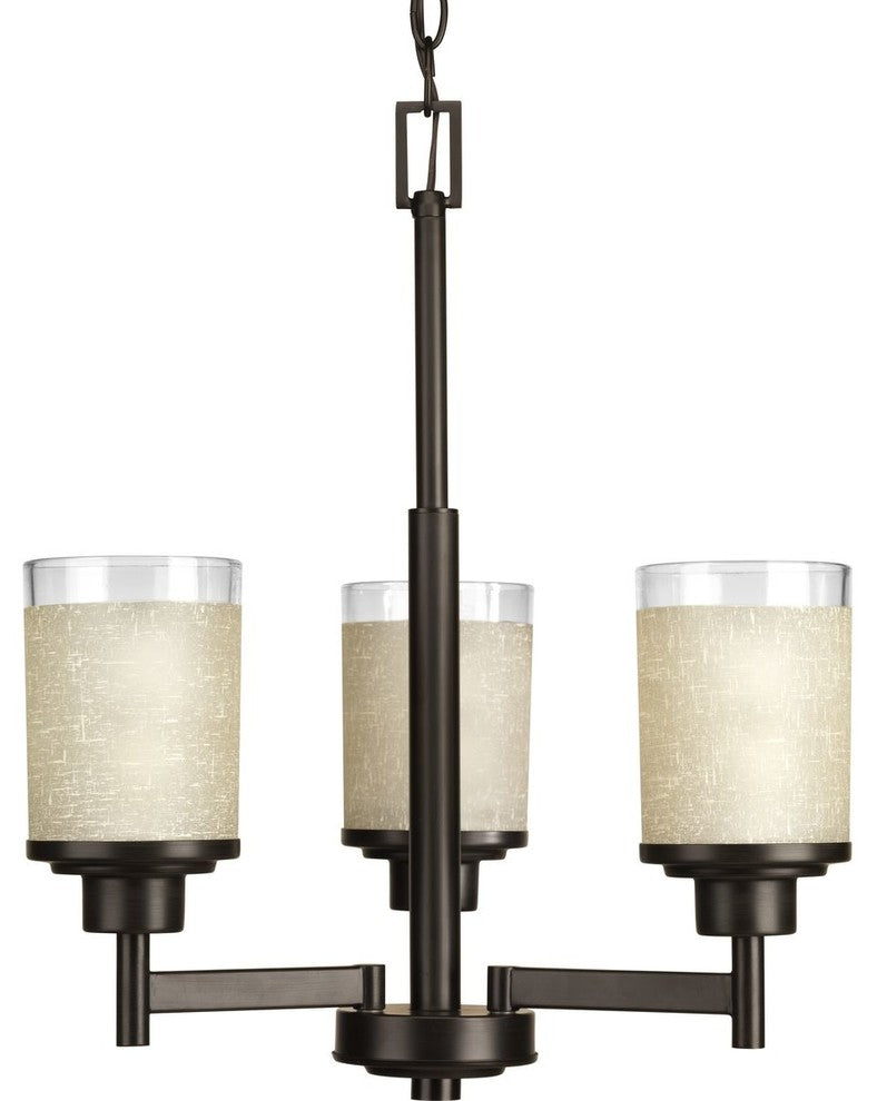 Alexa Collection 3-Light Chandelier, Antique Bronze