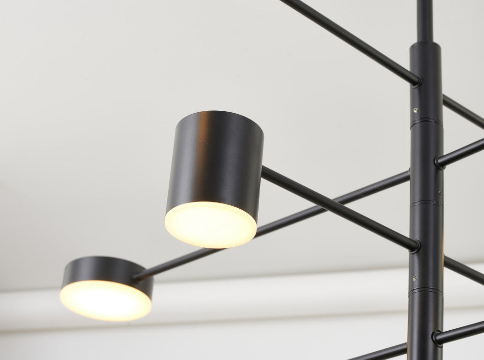Black Geometric Chandelier