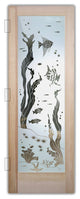 Interior Prehung Door or Interior Slab Door - Aquarium Fish - Douglas Fir...