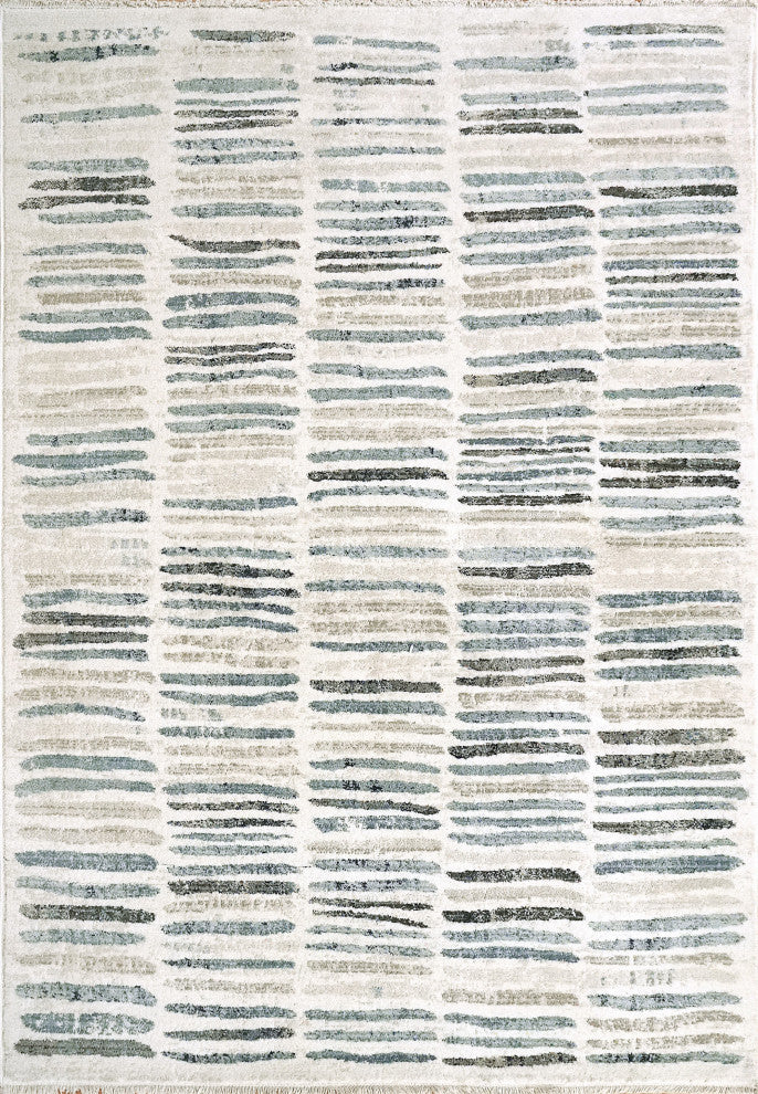 Dynamic Rugs Oxford Area Rug Cream/Blue/Gray, 7.10x10'