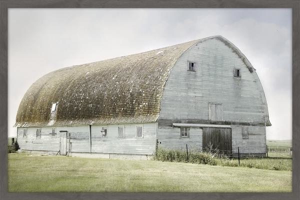 "The Blue Barn" Framed Painting Print, 36"x24"