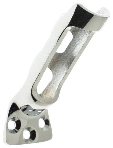 Genuine Solid Brass Flag Pole Holder for 3/4" Diameter Pole, Polished Chrome