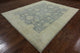 New Pakistani Chobi Floral Blue Veg Dyed Hand Knotted Wool Rug H5953
