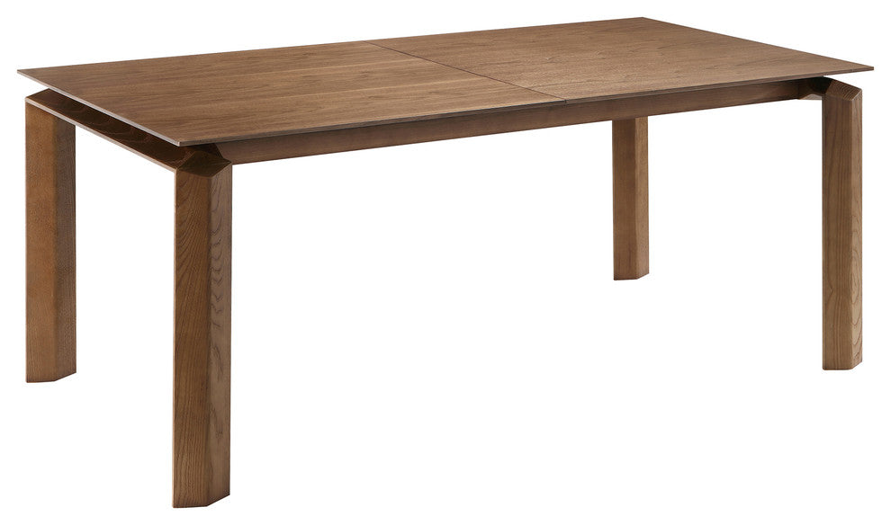 Treviso Mid-Century Walnut Wood 5-Piece Dining Set