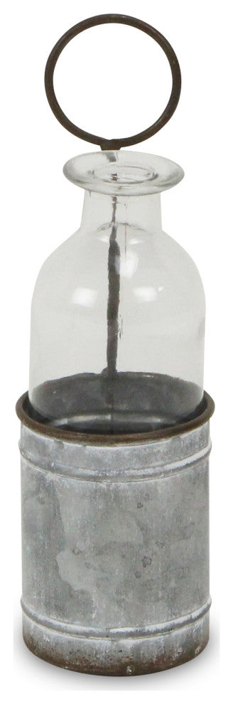 Single Slot Galvanized Metal Jar Holder