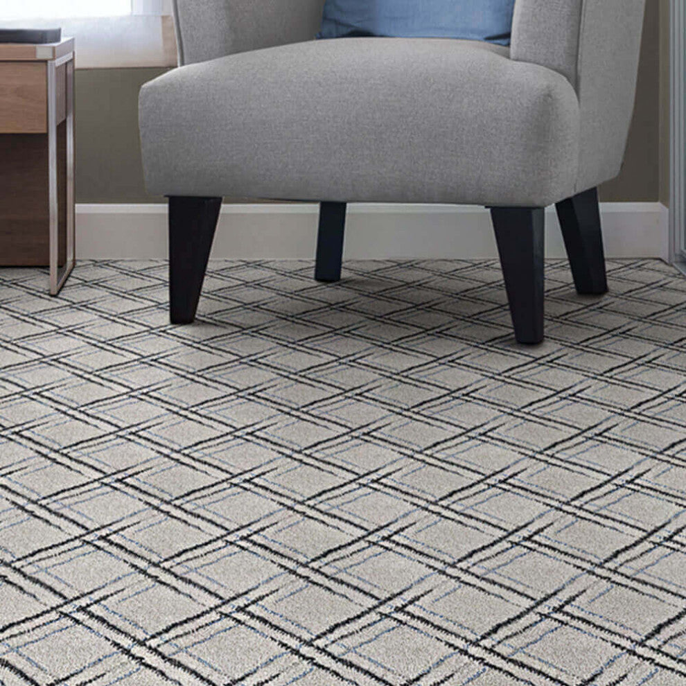 Lake Tahoe Transitional Indoor Area Rug, Lake Tahoe, Mist, 7'x9'
