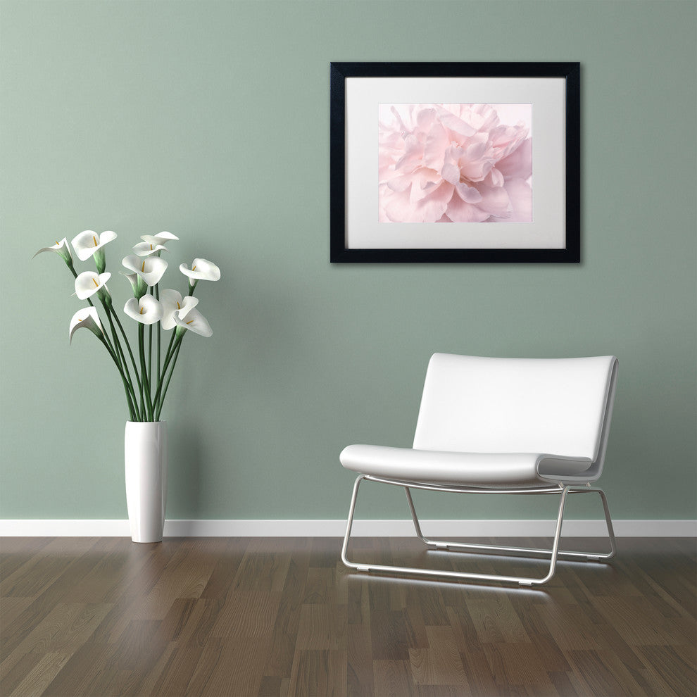 Cora Niele 'Pink Peony Petals II' Matted Framed Art