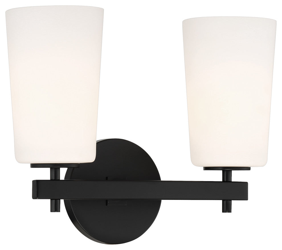 Colton 2 Light Black Wall Mount