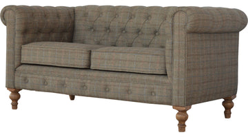 Multi Tweed 2 Seat Chesterfield