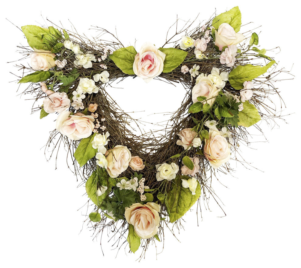 Cherished 22" Heart Wreath