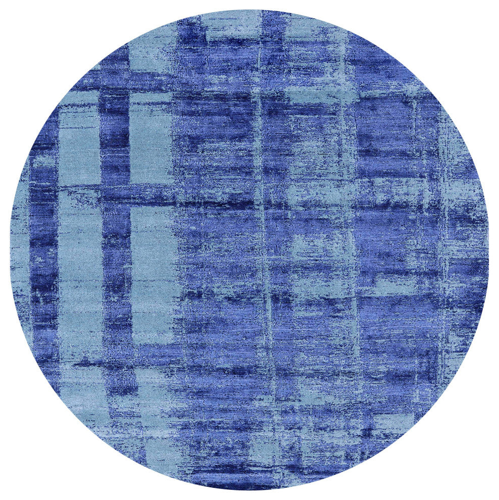 Ahgly Company Indoor Round Mid-Century Modern Area Rugs, 6' Round