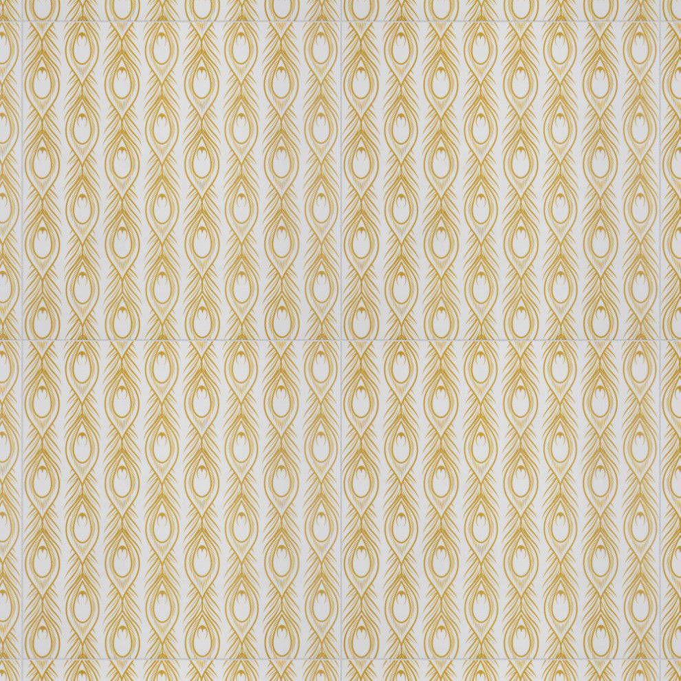 Art Deco Daiquiri White Porcelain Floor and Wall Tile