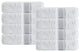 Enchante Home Unique Wash Cloths, Set Of 8, Silver