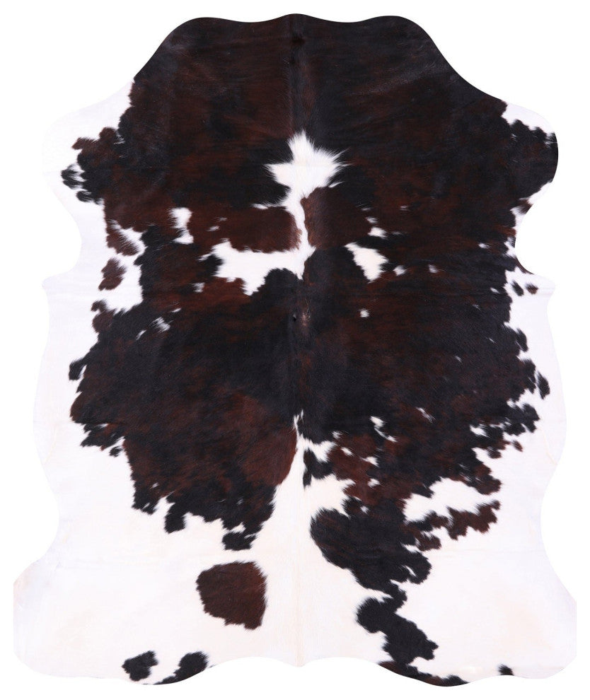 6' 5" X 5' 10" Organic Natural Hair-On Cowhide Area Rug C1598
