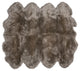 New Zealand Sheepskin Octo Pelt, 6'x7', Vole, 6'x7'