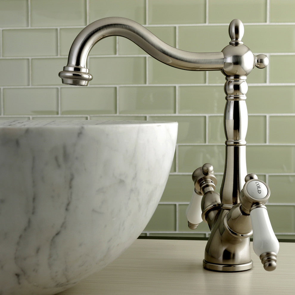 Kingston Brass Vessel Sink Faucet, Brushed Nickel