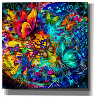 Epic Graffiti "Melting Pot" Giclee Canvas Wall Art, 12"x12"