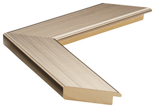 Meade Framed Wall Mirror, Aged Nickel, 28"x54"