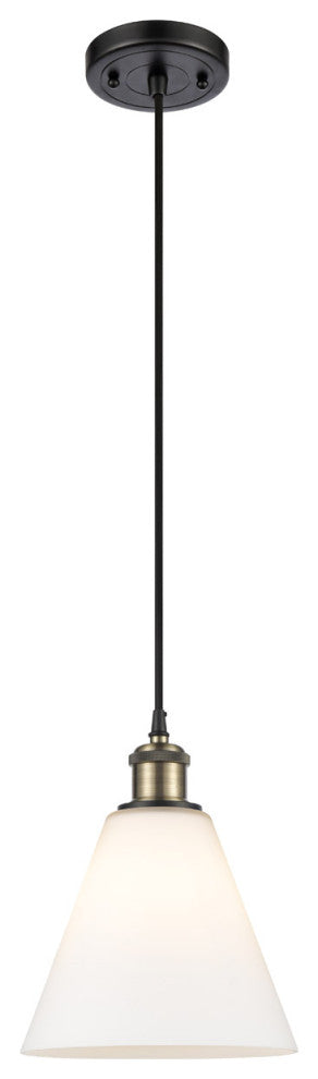 Innovations 516-1P-BAB-GBC-81 1-Light Mini Pendant, Black Antique Brass